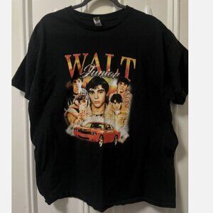 Breaking Bad Walter White Jr. Graphic T-Shirt TV Show Promo Black Men's Size XL